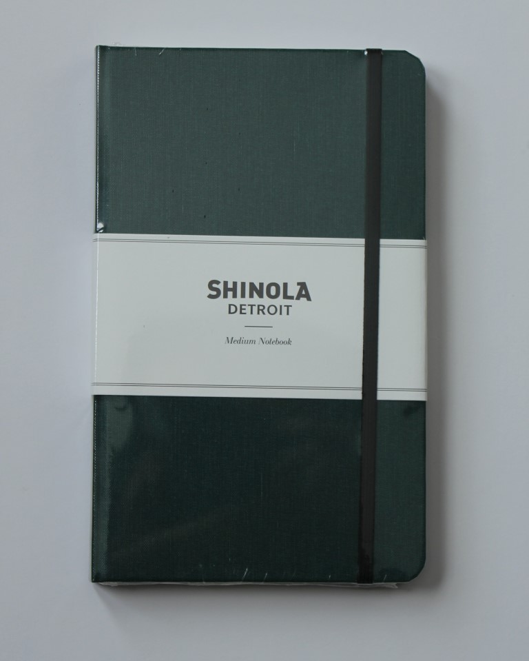 Shinola Detroit Medium Forest Pine Green Notebook S0710010914 Made in the USA 