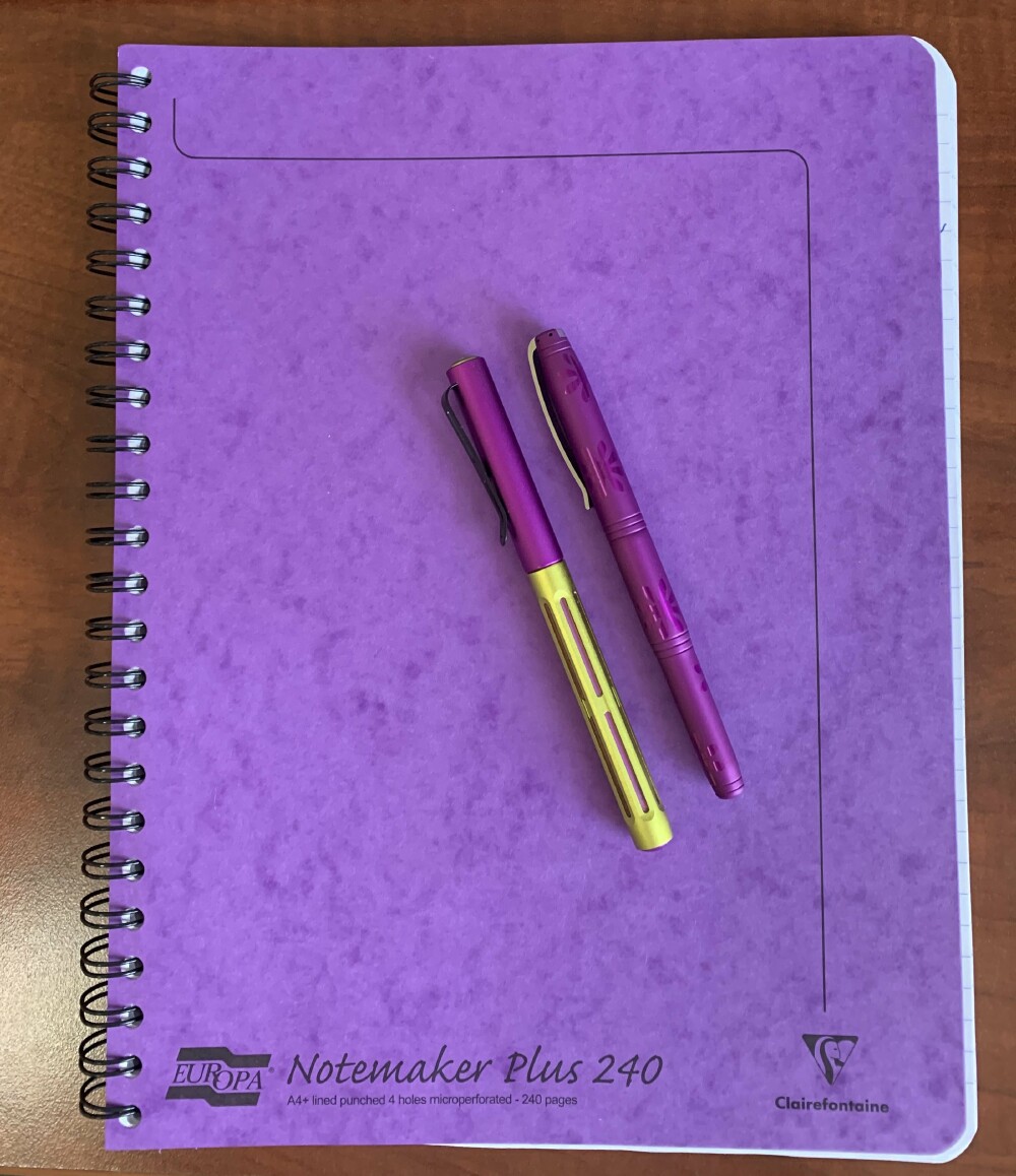 Lined Notebook 120 Pages Blue Clairefontaine Europa A4 Notemaker